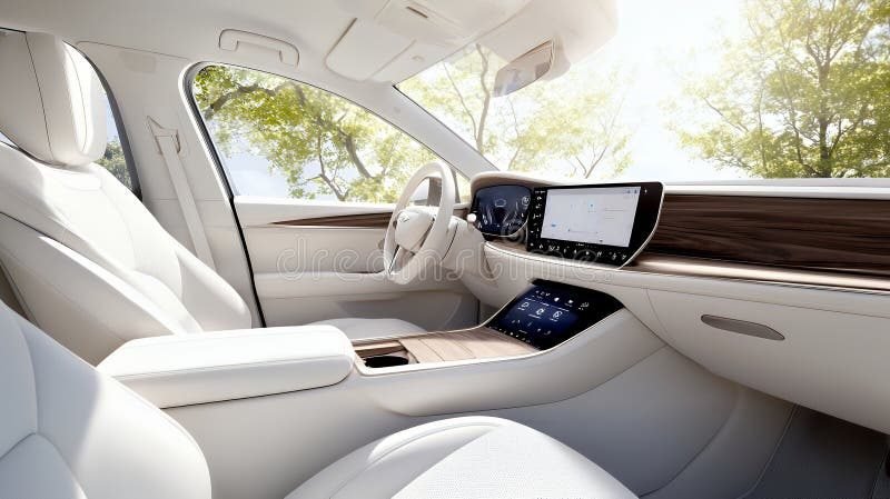 Nội thất xe sedan 4 chỗ sạch sẽ